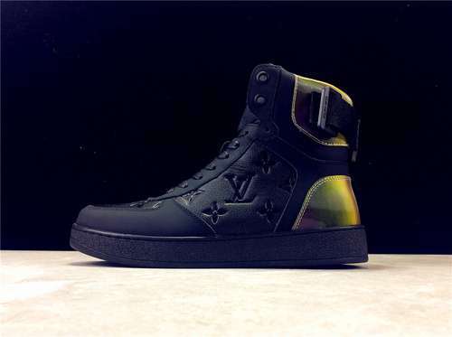 【450】[L*V 20S HIGH SNEAKERS NAVY BLUE/MULTI-COLOR]-[WOMAN:35-39]-[MAN:40-44]