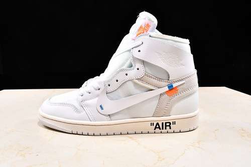 【500】[AQ8296-100]-[OWF AIR JORDAN 1 RETRO HIGH GS X OFF WHITE WHITE]-[UNISEX:36-47.5]