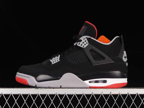 【600】[308497-060]-[AIR JORDAN 4 RETRO OG BRED 2019 BLACK/CEMENT GREY-SUMMIT WHITE FIRE RED]-[41-46]