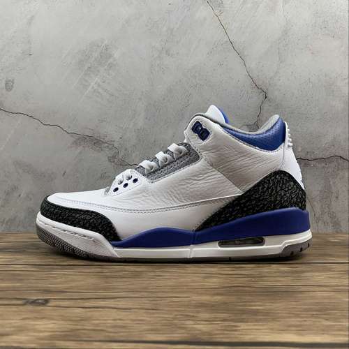 【460】[CT8532-145]-[AIR JORDAN 3 RETRO WHITE/BLACK/CEMENT GREY/RACER BLUE]-[MAN:40-47.5]