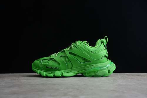 【600】[BA*LEN*CIAGA TRACK 3.0 SNEAKERS GREEN/GREEN/BLACK]-[WOMAN:35-39]-[MAN:40-46]