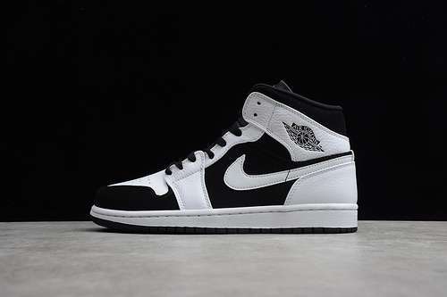【340】[554724-113]-[AIR JORDAN 1 MID WHITE/BLACK-WHITE]-[MAN:40-46]