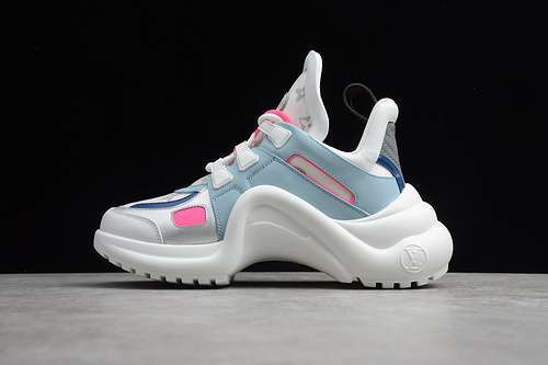 【650】[L*V ARCHLIGHT SNEAKER WHITE/BLUE/PINK]-[WOMAN:35-40]