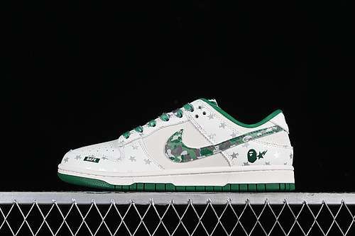 【360】[DQ1098-349]-[SB DUNK LOW BAPE OFF WHITE/GREEN]-[WOMAN:36-39]-[MAN:40-45]