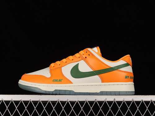 【330】[DR6188-800]-[FLORIDA A&amp;M UNIVERSITY SB DUNK LOW ORANGE HORIZON/FORTRESS GREEN/SAIL]-[3
