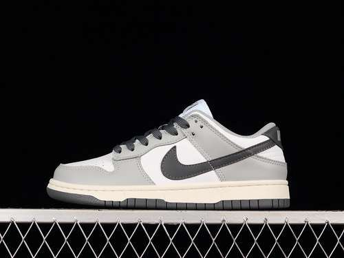 【270】[DD1503-117]-[WMNS DUNK LOW &#x27;LIGHT SMOKE GREY&#x27;WHITE/LIGHT SMOKE GREY/BLACK]-[