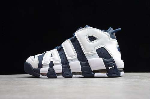 【330】[414962-104]-[AIR MORE UPTEMPO OLYMPICS WHITE/MIDNIGHT NAVY]-[WOMAN:36-39]-[MAN:40-45]