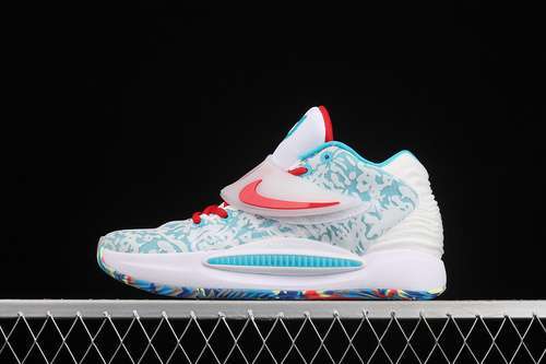 【300】[CZ0170-900]-[ZOOM KD 14 BASKETBALL SHOES BLUE/WHITE/ORANGE]-[MAN:40-46]