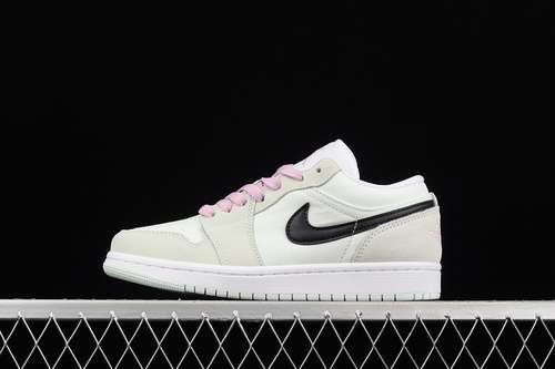 【300】[CZ0776-300]-[AIR JORDAN 1 LOW SE BARELY GREEN/BLACK/LIGHT ARCTIC PINK/WHITE]-[WOMAN:35.5-40]