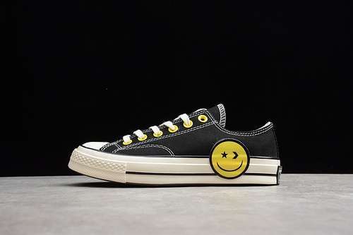 [53-51-59]-[162058C]-[CHUCK TAYLOR ALL-STAR LOW 70S OX BLACK/YELLOW/EGRET]-[UNISEX:35-44]