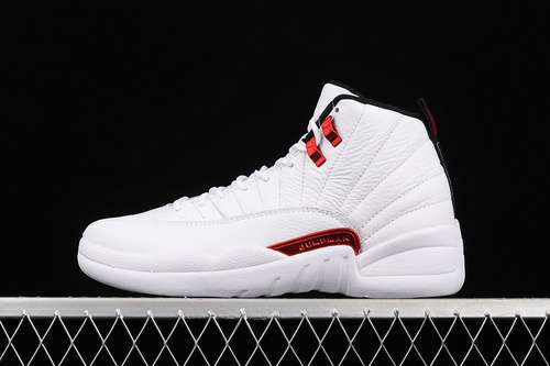 【600】[CT8013-106]-[AIR JORDAN 12 RETRO TWIST WHITE/UNIVERSITY RED/BLACK]-[MAN:40-47.5]