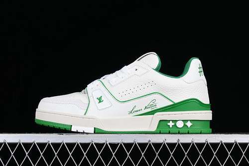 【700】[L*V TRAINER 54 WHITE/GREEN]-[MAN:38-45]