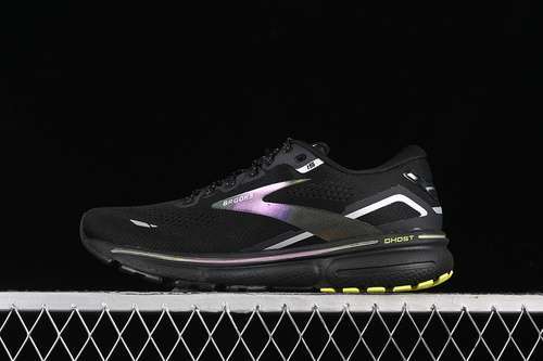 【280】[1103931D013]-[BROOKS GHOST 15 BLACK/SILVER/YELLOW]-[MAN:40-45]