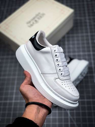 【360】[ALE*XANDER MCQUEEN SOLE SNEAKERS WHITE/BLACK]-[WOMAN:35-39]-[MAN:40-44]