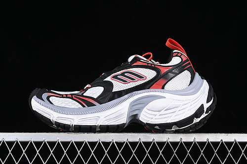 【480】[W2MV21960]-[BA*LEN*CIAGA TRACK SNEAKER WHITE/GREY/BLACK/RED]-[WOMAN:35-39]-[MAN:40-46]