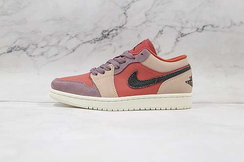 【340】[DC0774-602]-[AIR JORDAN 1 LOW CANYON RUST/BLACK/PURPLE SMOKE]-[WOMAN:35.5-39]-[MAN:40-44.5]