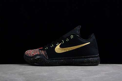 【360】[802560-076]-[KOBE 10 ELITE LOW CHRISTMAS BLACK/METALLIC GOLD-BRIGHT CRIMSON]-[MAN:40-46]