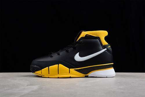 【390】[AQ2728-003]-[ZOOM KOBE 1 PROTRO DEL SOL BLACK/WHITE-VARSITY MAIZE]-[MAN:40-46]