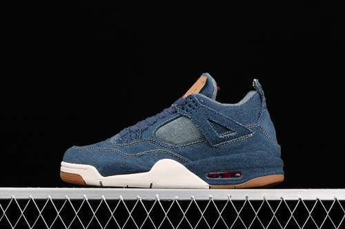 【440】[AO2571-401]-[LEVI&#x27;S X AIR JORDAN 4 RETRO DENIM/DENIM-SAIL-GAME RED]-[WOMAN:36-39]-[MA
