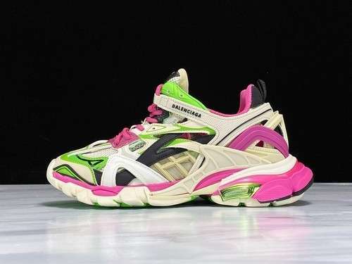 【750】[OK BA*LEN*CIAGA TRACK 2.0 SHOES PINK/MULTI-COLOR]-[WOMAN:35-39]-[MAN:40-45]