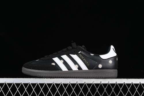 【230】[H03848]-[ATMOS X FACE X SAMBA OG EMBROIDERED DAISIES CORE BLACK/FOOTWEAR WHITE/GOLD FOIL]