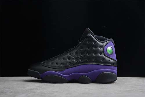 【600】[DJ5982-015]-[GZ AIR JORDAN 13 BLACK/WHITE-COURT PURPLE]-[MAN:40-47]