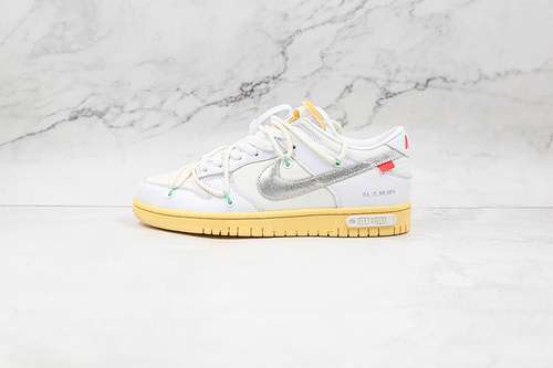 【380】[DM1602-127]-[OW X SB DUNK LOW SILVER/WHITE/BEIGE]-[WOMAN:36-39]-[MAN:40-46]