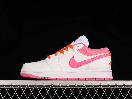 【300】[DR9498-168]-[AIR JORDAN 1 LOW GS PINKSICLE WHITE/SAFETY ORANGE]-[WOMAN:36-40]