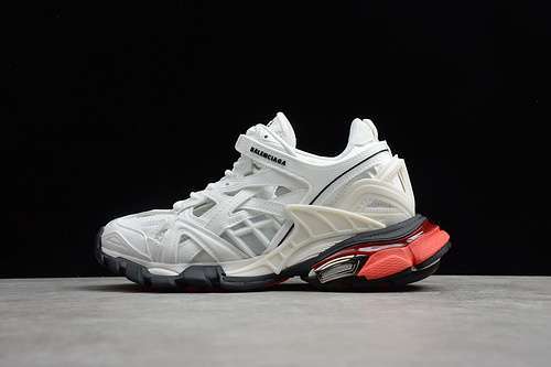 【750】[BA*LEN*CIAGA TRACK 2.0 SHOES WHITE/BLACK/RED]-[WOMAN:35-39]-[MAN:40-46]