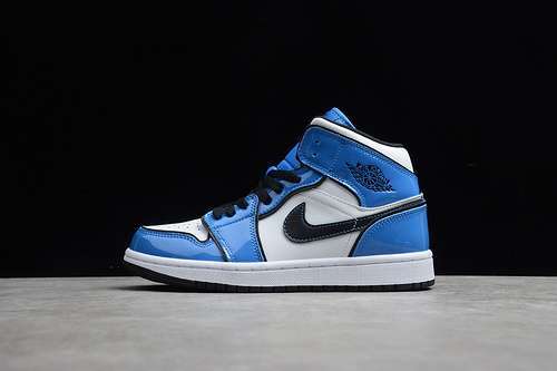 【340】[DD6834-402]-[AIR JORDAN 1 MID SE SIGNAL BLUE/WHITE/BLACK]-[WOMAN:36-39]-[MAN:40-46]
