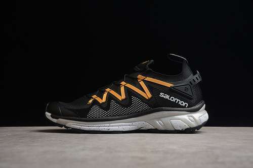【280】[SALOMON XT-RUSH RUNNING SHOES BLACK/ORANGE/WHITE]-[MAN:40-47]