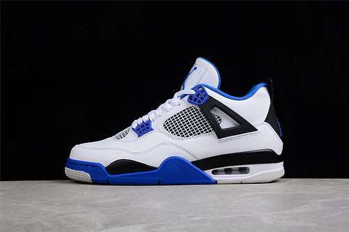 【500】[308497-117]-[AIR JORDAN 4 RETRO MOTORSPORTS WHITE/GAME ROYAL-BLACK]-[UNSIEX:36-47.5]