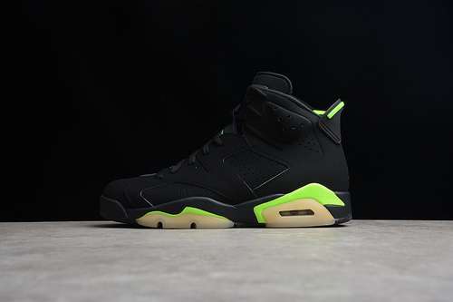 【550】[CT8529-003]-[AIR JORDAN 6 RETRO BLACK/BLACK/ELECTRIC GREEN]-[MAN:40-47.5]
