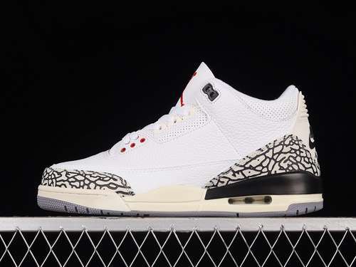 【340】[DN3707-100]-[AIR JORDAN 3 RETRO CEMENT REIMAGINED SUMMIT WHITE/FIRE RED/BLACK/CEMENT GREY]