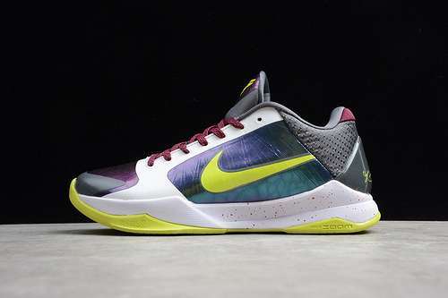 【390】[CD4991-100]-[KOBE 5 PROTRO CHAOS WHITE/CYBER-PURPLE-RED]-[MAN:39-46]