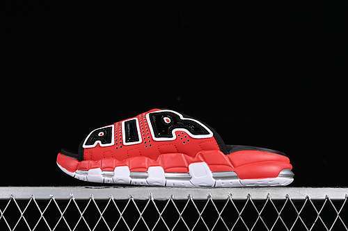 【210】[FJ6305-600]-[AIR MORE UPTEMPO SLIDE WHITE/BLACK/RED]-[WOMAN:36-39]-[MAN:40-45]