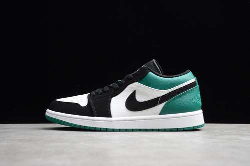[553558-113]-[AIR JORDAN 1 LOW WHITE/BLACK-MYSTIC GREEN]-[WOMAN:35.5-40]