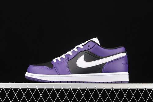 【300】[553558-501]-[AIR JORDAN 1 LOW COURT PURPLE/BLACK/WHITE]-[WOMAN:36-39]-[MAN:40-46]