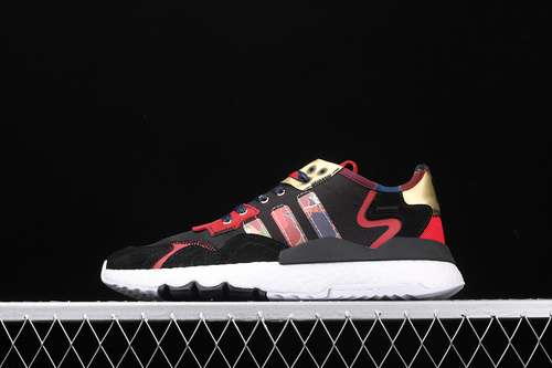 【300】[FW5272]-[NITE JOGGER 2019 SHOES CORE BLACK/RED/GOLD]-[WOMAN:36-39]-[MAN:40-45]
