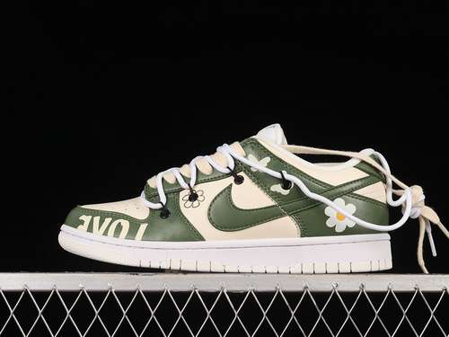 【330】[DH9765-100]-[DUNK LOW LOVE WHITE/GREEN]-[WOMAN:36-39]-[MAN:40-46]