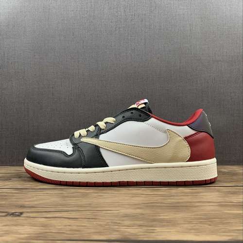 【300】[CQ4278-088]-[TRAVIS SCOTT X FRAGMENT DESIGN X AIR JORDAN 1 LOW BLACK/WHITE/RED]-[MAN:40-45]