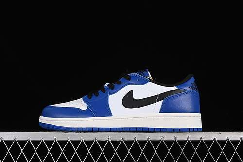 【260】[CZ0790-140]-[AIR JORDAN 1 LOW WHITE/BLACK/GAME ROYAL]-[WOMAN:36-39]-[MAN:40-46]