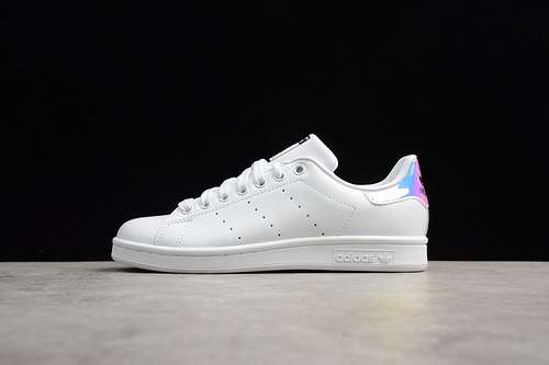 【TOPPPP】-[AQ6272]-[STAN SMITH IRIDESCENT DUBAI BLUES METALLIC WHITE]-[WOMAN:36-39 1/3]-[OG00136]