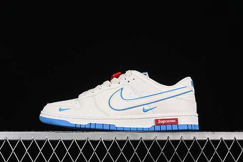 【360】[DJ2024-012]-[SB DUNK LOW SUPREME OFF WHITE/BLUE]-[WOMAN:36-39]-[MAN:40-45]