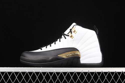 【550】[CT8013-170]-[AIR JORDAN 12 RETRO ROYALTY WHITE/BLACK/METALLIC GOLD]-[MAN:40-47.5]