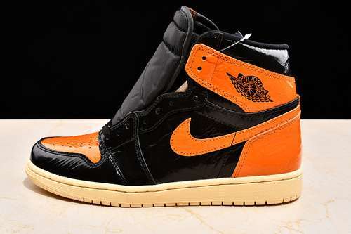 【630】[555088-028]-[HUPU AIR JORDAN 1 HIGH OG SHATTERED BACKBOARD 3.0 BLACK/ORANGE]-[MAN:41-47.5]