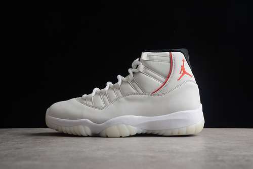 【450】[378037-016]-[AIR JORDAN 11 RETRO PLATINUM TINT/SAIL-UNIVERSITY RED]-[MAN:40-47.5]