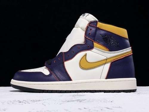 【630】[CD6578-507]-[OG AIR JORDAN 1 RETRO HIGH OG LA TO CHICAGO PURPLE/GOLD]