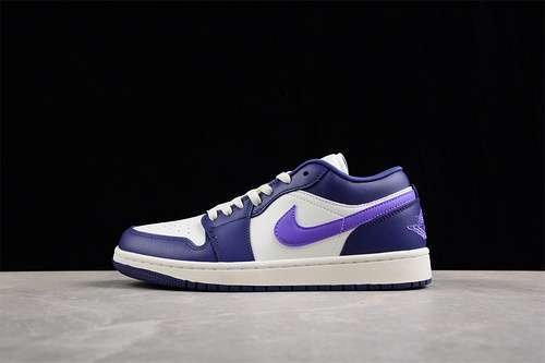 【280】[DC0774-502]-[AIR JORDAN 1 LOW WHITE/PURPLE]-[WOMAN:36-39]-[MAN:40-46]