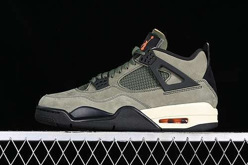 【680】[AIR JORDAN 4 RETRO UNDFTD WHITE/BLACK/GREEN]-[MAN:40-50.5]